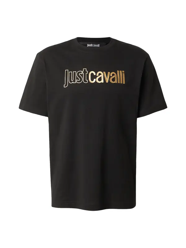 Just Cavalli Just Cavalli Majica 'INSTITUTIONAL'  zlatna / crna