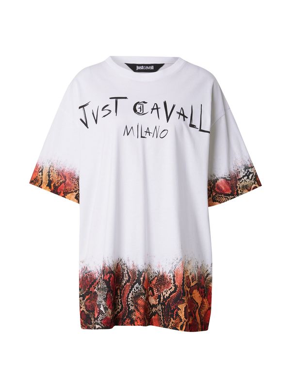 Just Cavalli Just Cavalli Majica  mandarina / vatreno crvena / crna / bijela