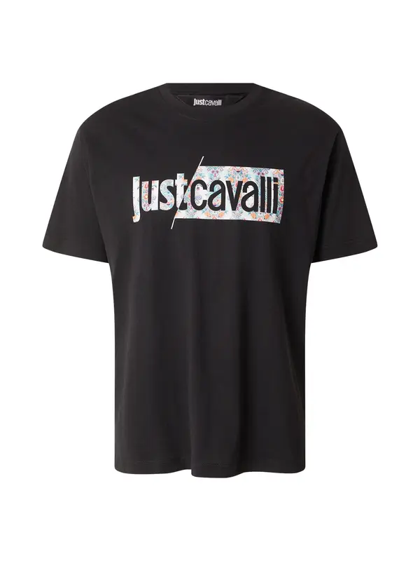 Just Cavalli Just Cavalli Majica  svijetloplava / narančasta / crna / bijela
