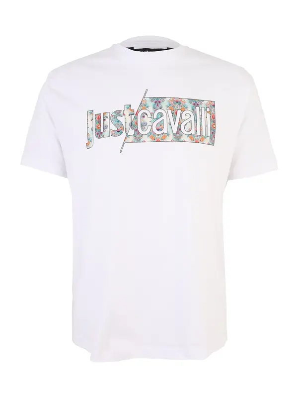 Just Cavalli Just Cavalli Majica  zelena / ljubičasta / koraljna / bijela