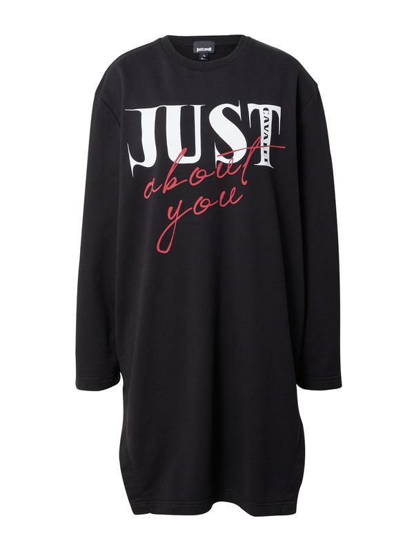 Just Cavalli Just Cavalli Sweater majica  tamno crvena / crna / bijela