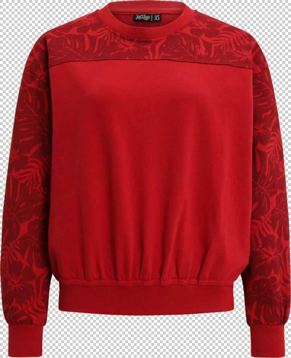 Just Rhyse Just Rhyse Sweater majica 'Summertime'  crvena / karmin crvena