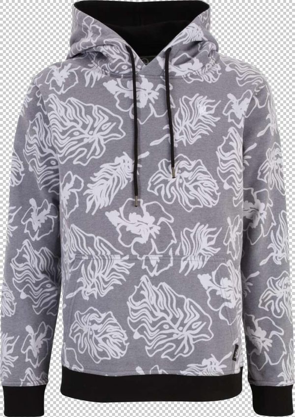 Just Rhyse Just Rhyse Sweater majica  svijetlosiva / crna / bijela