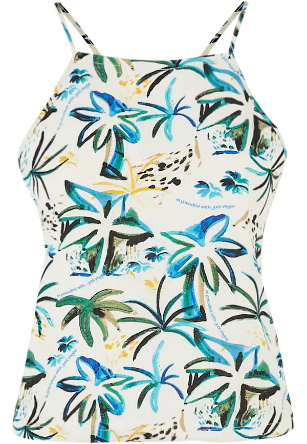 Just Rhyse Just Rhyse Top 'Waikiki'  azur / zelena / narančasta / bijela