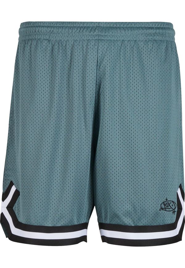 K1X K1X Hlače  petrol / crna / bijela