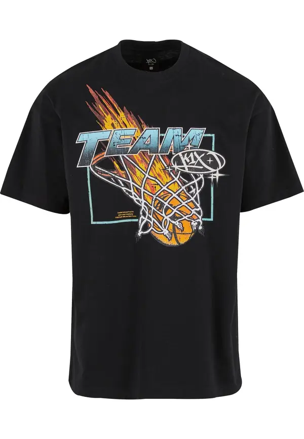 K1X K1X Majica 'Basketball Comet'  svijetloplava / svijetlonarančasta / crna / bijela