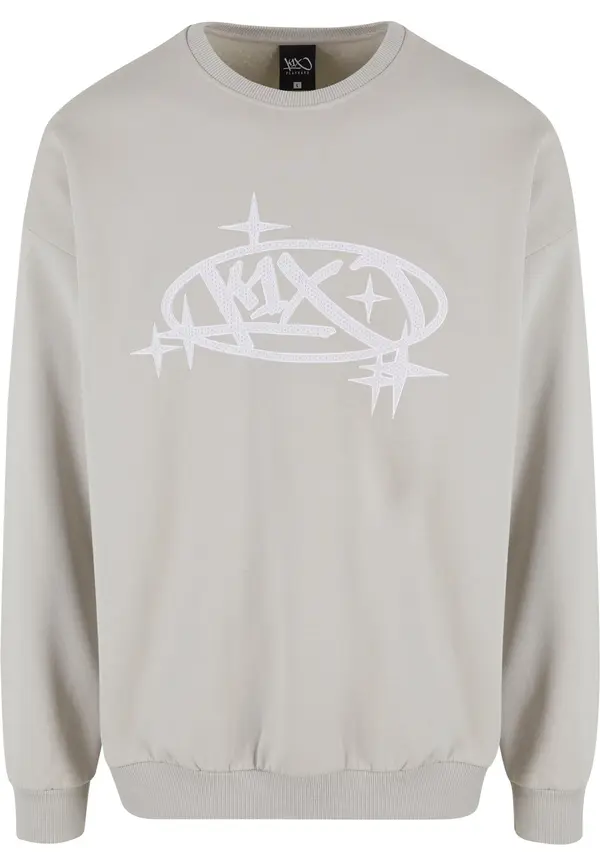 K1X K1X Sweater majica  svijetlosiva / bijela