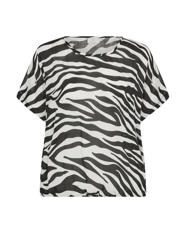 Kaffe Kaffe Bluza 'Amber'  crna / prljavo bijela
