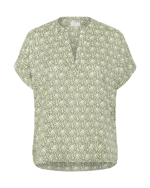 Kaffe Kaffe Bluza 'Ano'  zelena / bijela