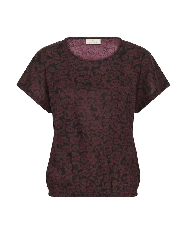 Kaffe Kaffe Bluza 'Beathe'  tamno smeđa / crna