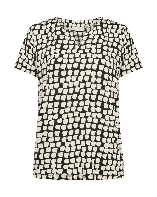 Kaffe Kaffe Bluza 'Bella'  crna / bijela