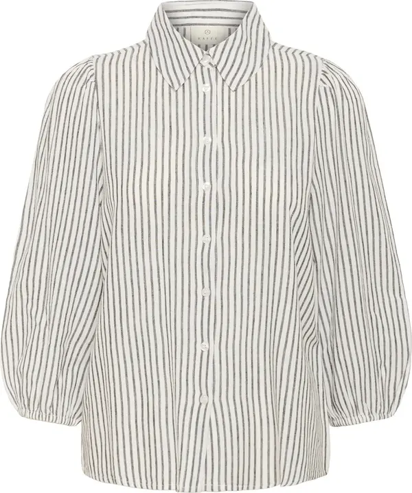 Kaffe Kaffe Bluza  crna / bijela