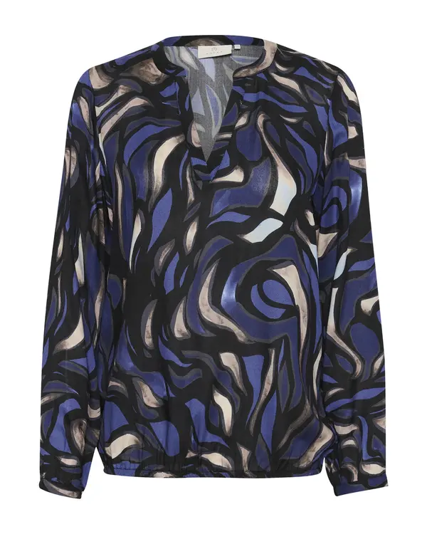 Kaffe Kaffe Bluza 'Ditte'  bež / indigo / crna