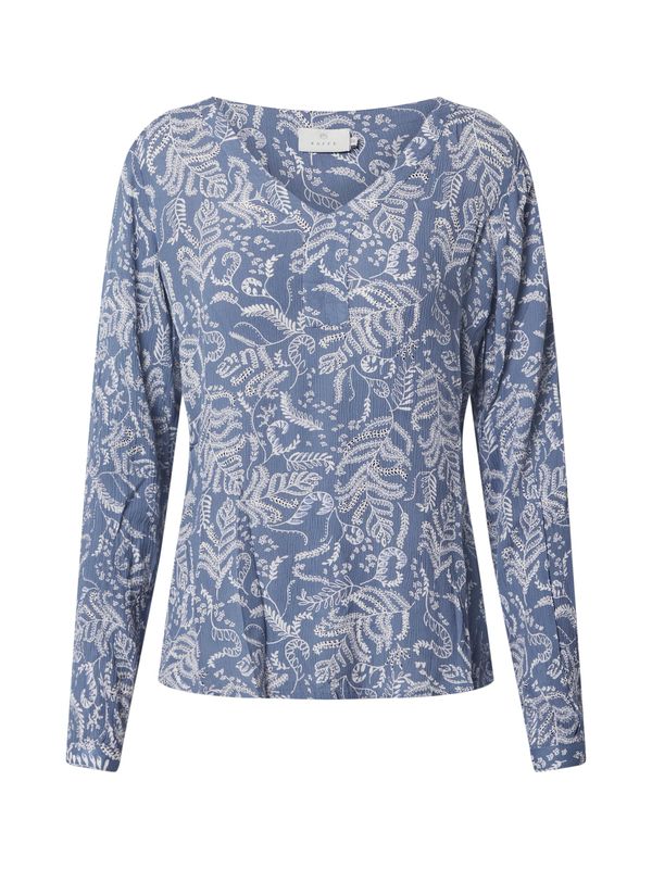 Kaffe Kaffe Bluza 'Geisa'  sivkasto plava / bijela