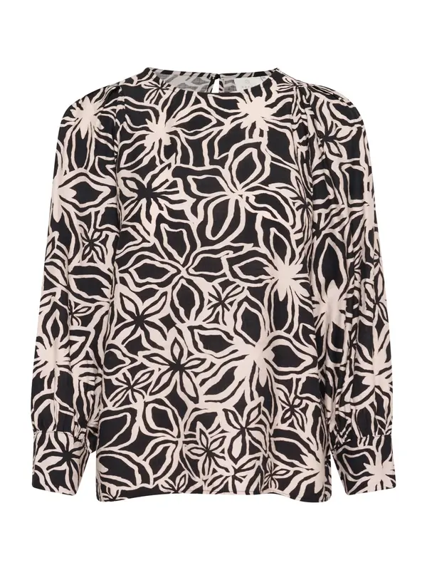 Kaffe Kaffe Bluza 'Hannah'  roza / crna