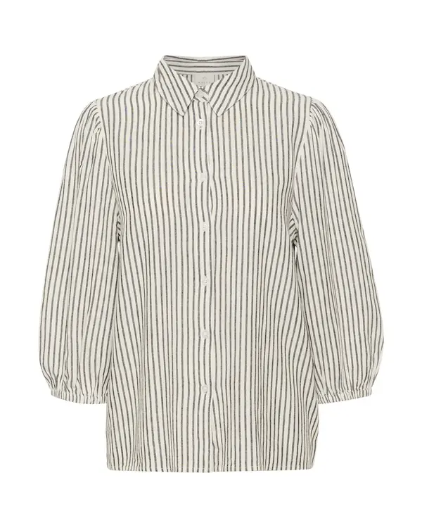 Kaffe Kaffe Bluza 'KAmilia'  crna / bijela