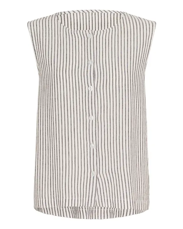 Kaffe Kaffe Bluza 'KAMilia'  crna / bijela