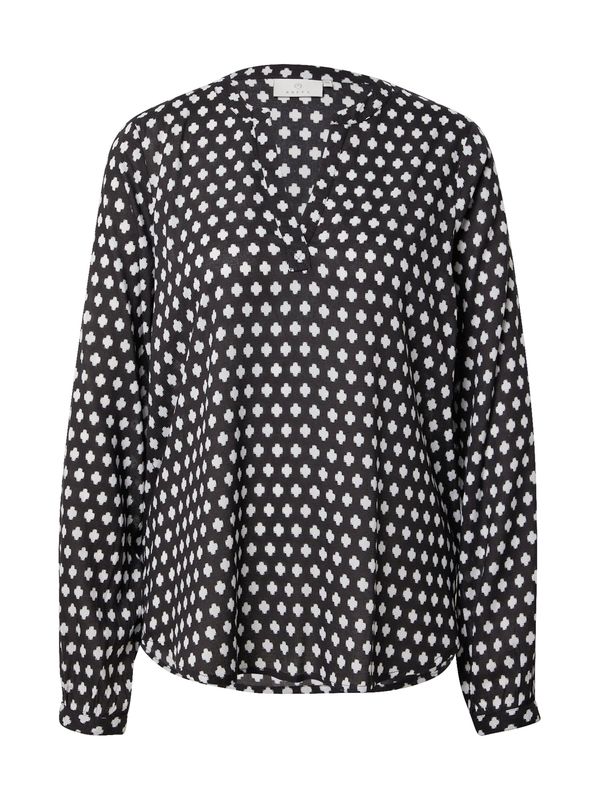 Kaffe Kaffe Bluza 'Leah'  crna / bijela
