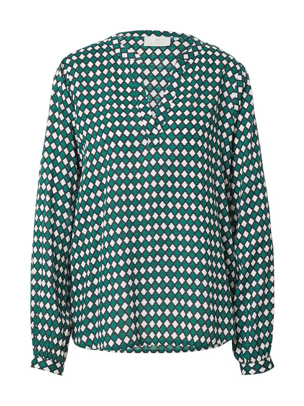 Kaffe Kaffe Bluza 'Sary Tilly'  noćno plava / zelena / bijela