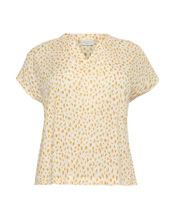 KAFFE CURVE KAFFE CURVE Bluza 'Anny'  narančasta / bijela