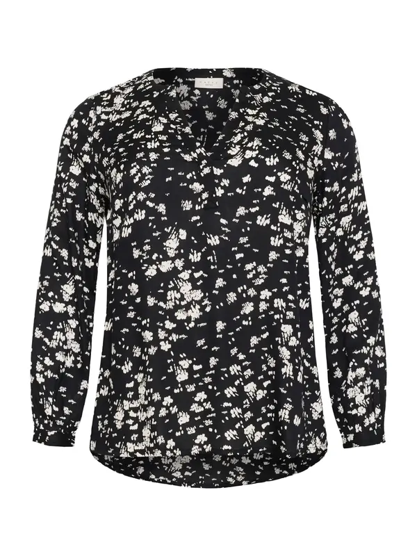 KAFFE CURVE KAFFE CURVE Bluza 'Bella'  crna / bijela