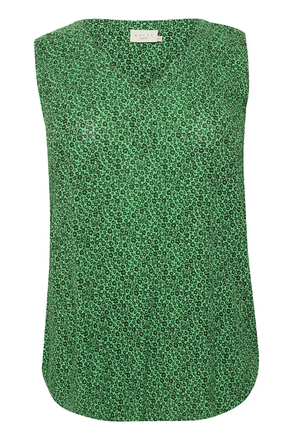KAFFE CURVE KAFFE CURVE Bluza 'Isma'  zelena / tamno zelena