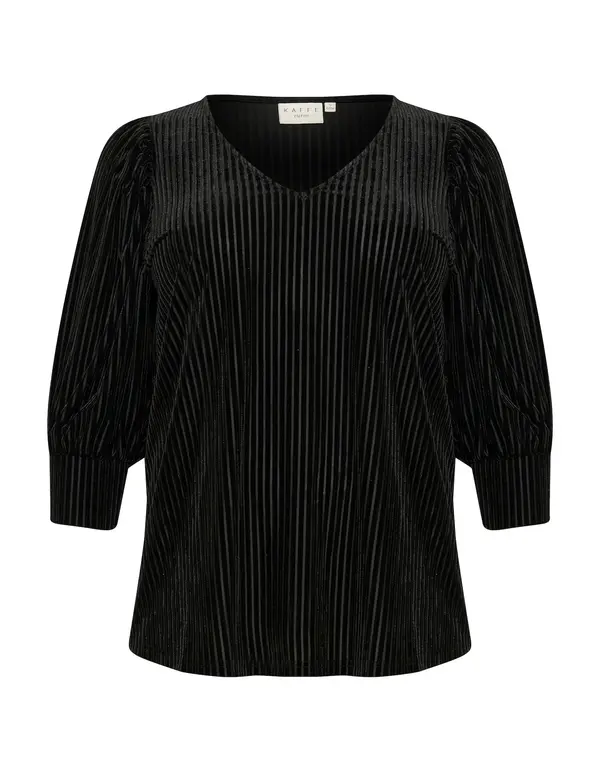 KAFFE CURVE KAFFE CURVE Bluza 'KC Cacanna'  crna