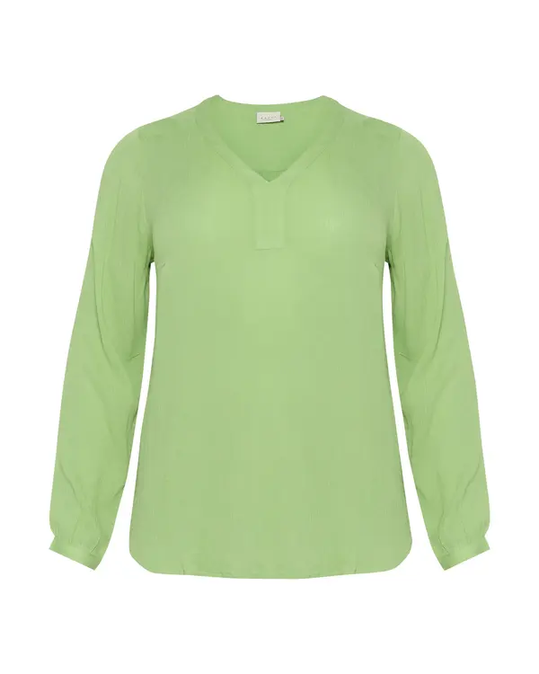 KAFFE CURVE KAFFE CURVE Bluza 'KC Cami'  neonsko zelena