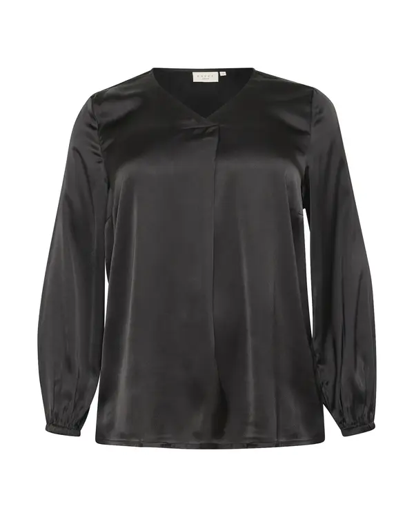 KAFFE CURVE KAFFE CURVE Bluza 'KC Lane'  crna