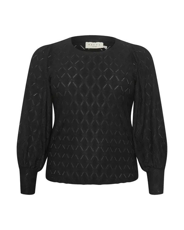 KAFFE CURVE KAFFE CURVE Bluza 'KC Tina'  crna