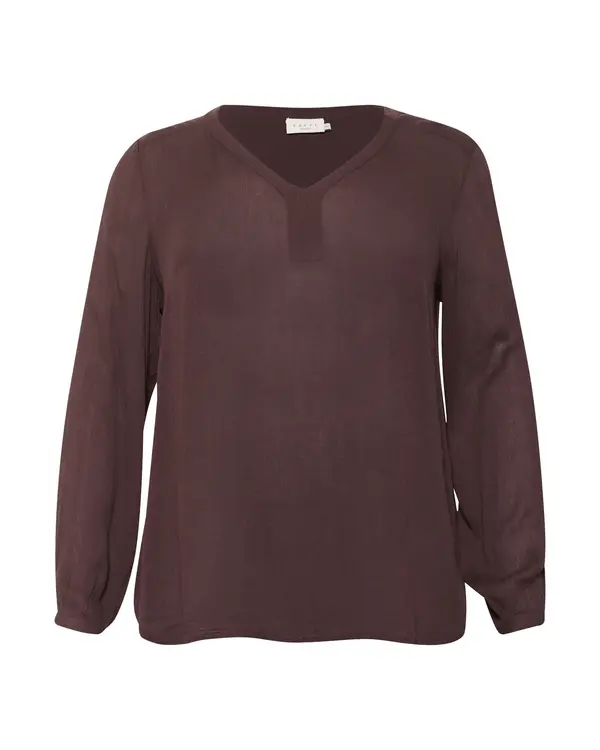 KAFFE CURVE KAFFE CURVE Bluza 'KCAmi'  čokolada