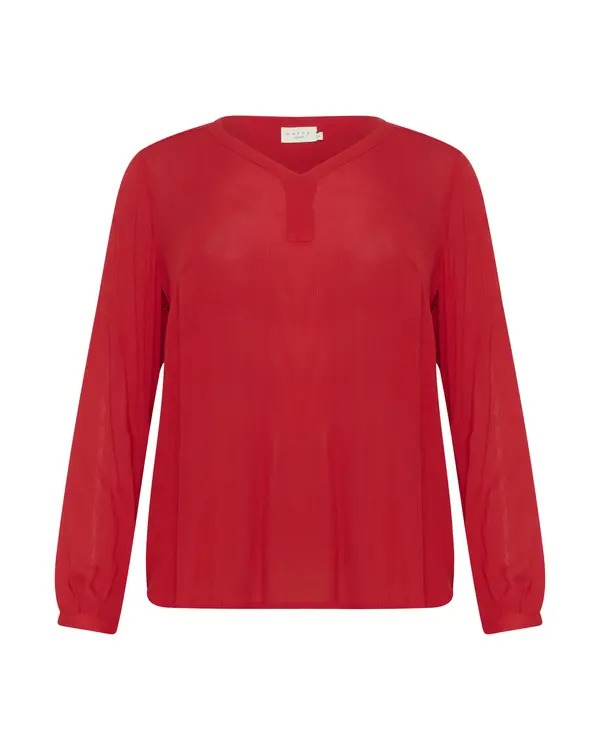KAFFE CURVE KAFFE CURVE Bluza 'KCAmi'  crvena