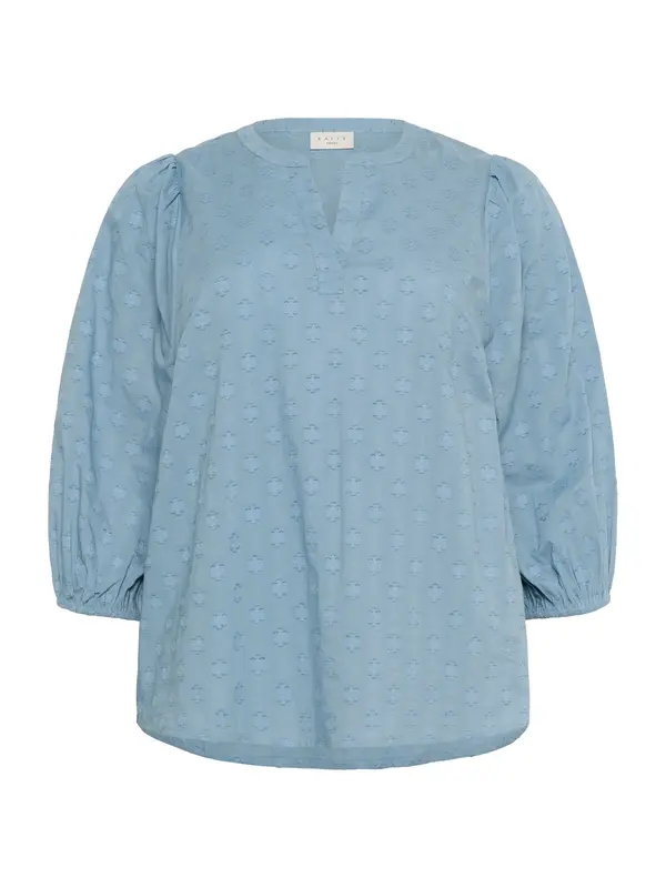 KAFFE CURVE KAFFE CURVE Bluza 'KCLoulou'  golublje plava / svijetloplava