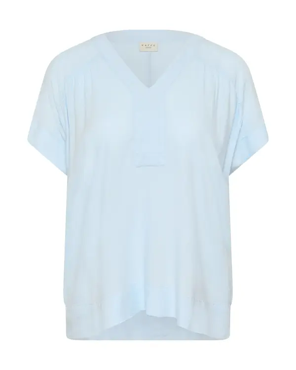 KAFFE CURVE KAFFE CURVE Bluza 'KCmille'  nebesko plava