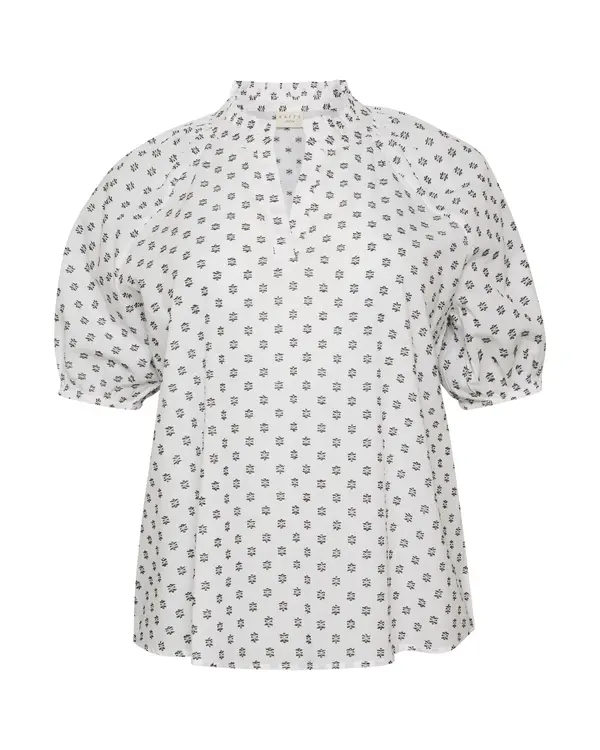 KAFFE CURVE KAFFE CURVE Bluza 'Lanni'  crna / prljavo bijela