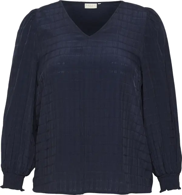 KAFFE CURVE KAFFE CURVE Bluza 'Lisana'  morsko plava