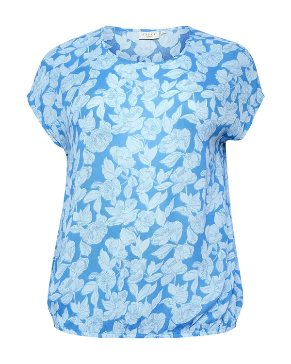 KAFFE CURVE KAFFE CURVE Bluza 'Lise'  cijan plava / svijetloplava