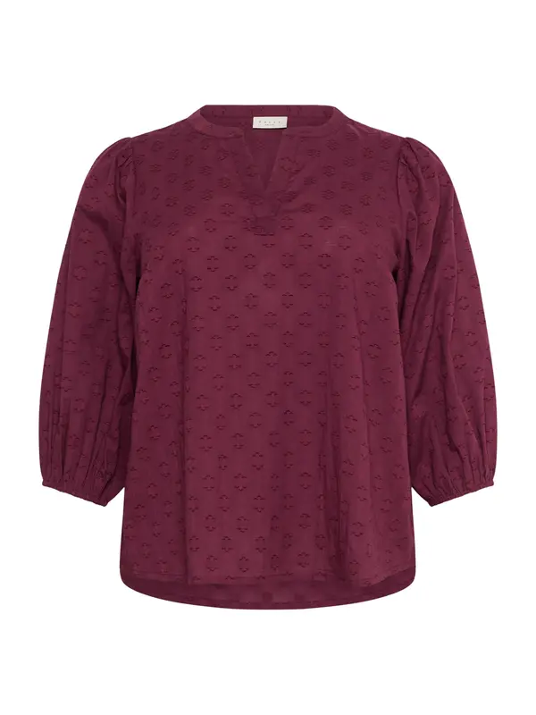 KAFFE CURVE KAFFE CURVE Bluza 'Loulou'  burgund