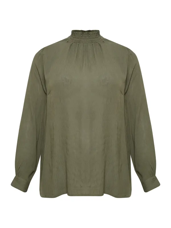 KAFFE CURVE KAFFE CURVE Bluza  maslinasta