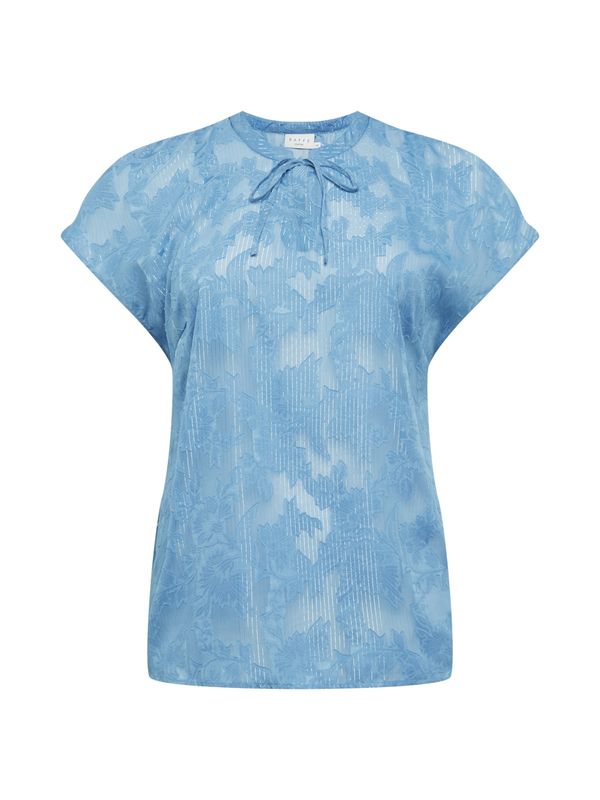 KAFFE CURVE KAFFE CURVE Bluza 'Metty'  svijetloplava / srebro