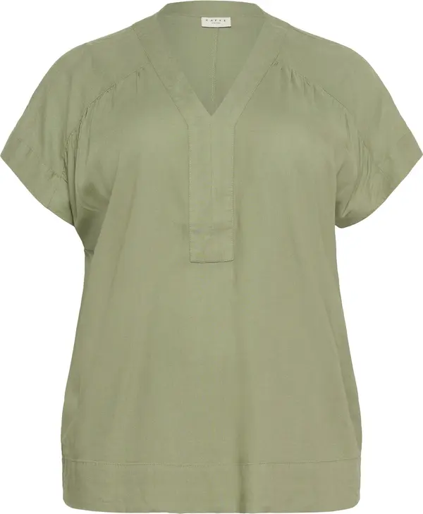 KAFFE CURVE KAFFE CURVE Bluza 'Mille'  pastelno zelena