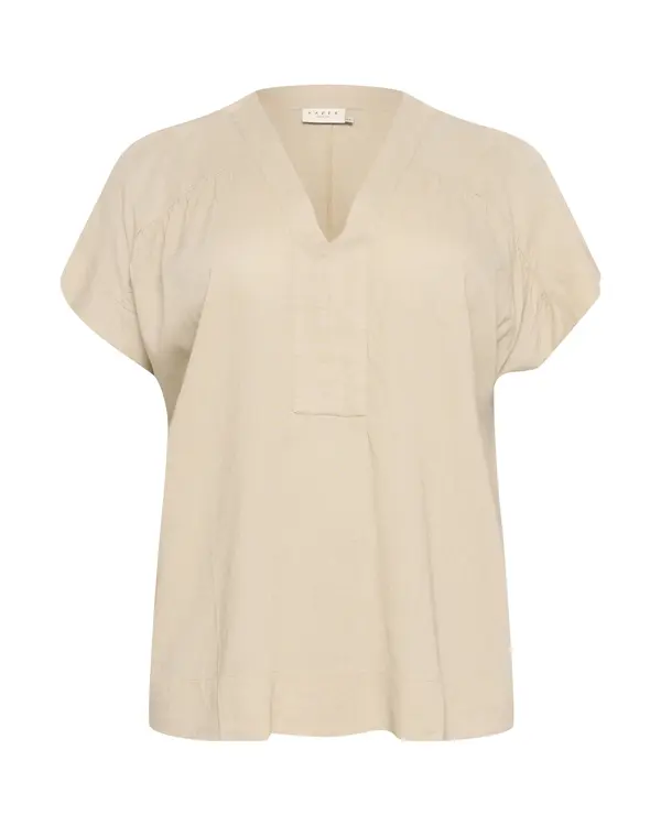 KAFFE CURVE KAFFE CURVE Bluza 'Mille'  taupe siva