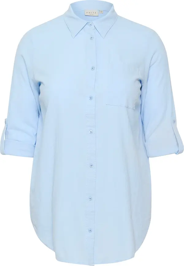 KAFFE CURVE KAFFE CURVE Bluza 'Nana'  nebesko plava