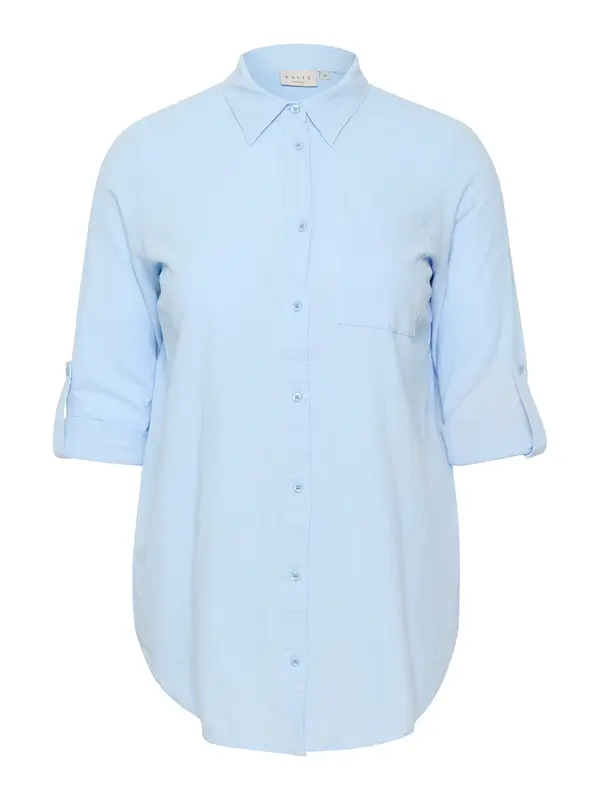 KAFFE CURVE KAFFE CURVE Bluza 'Nana'  nebesko plava