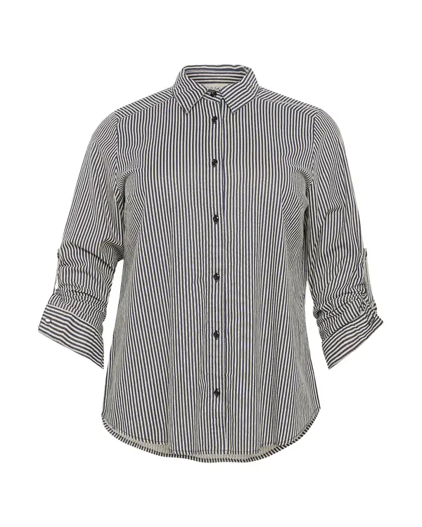 KAFFE CURVE KAFFE CURVE Bluza 'Nana'  noćno plava / bijela