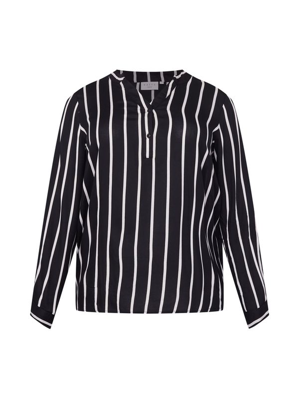 KAFFE CURVE KAFFE CURVE Bluza 'Sida'  crna / bijela