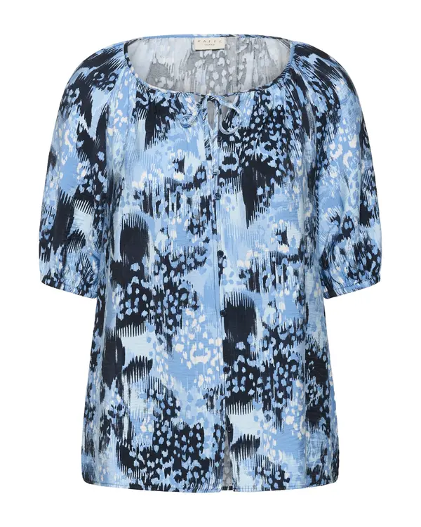 KAFFE CURVE KAFFE CURVE Bluza  svijetloplava / crna