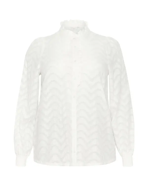 KAFFE CURVE KAFFE CURVE Bluza 'Vitana'  bijela