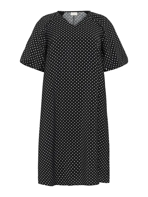 KAFFE CURVE KAFFE CURVE Haljina 'Gina'  crna / bijela