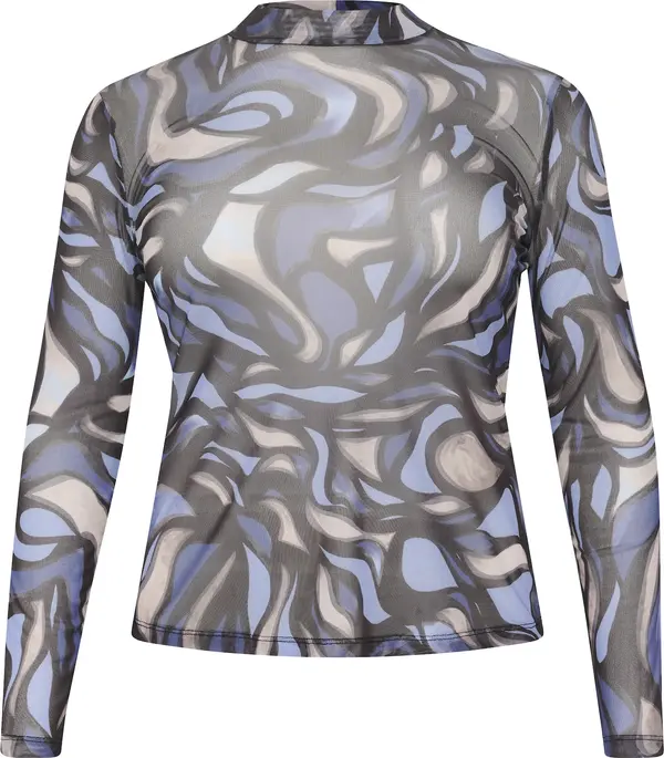 KAFFE CURVE KAFFE CURVE Majica 'johanna'  indigo / miks boja